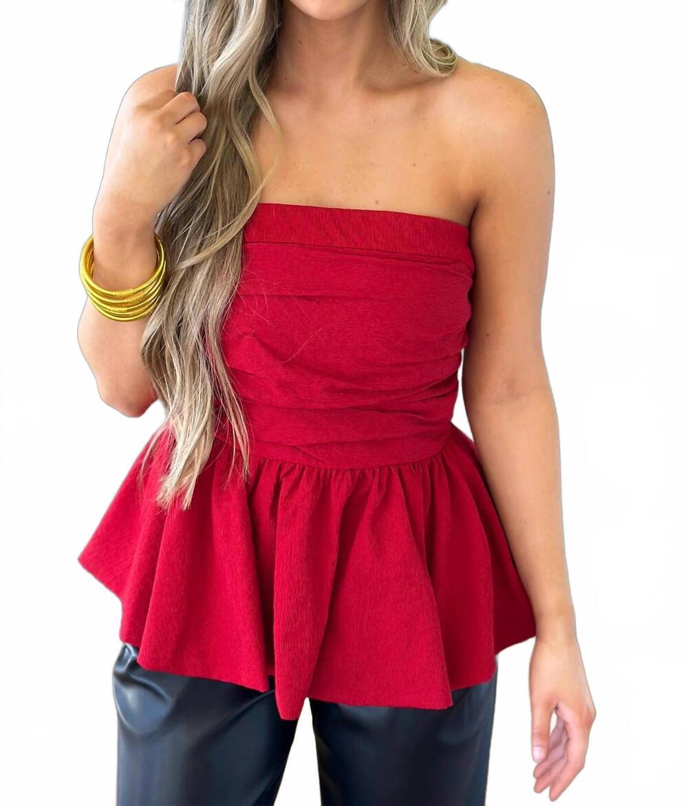 NEW TCEC ruby top in red - Picture 4 of 4